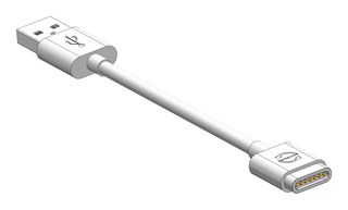MULTICOMP PRO MP009325 CABLE ASSY, USB A PL-7P MAG CONN, 1M, WH