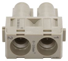 MULTICOMP PRO MP009476 HEAVY DUTY MOD, 2POS, RCPT, 70A, CRIMP ROHS COMPLIANT: YES