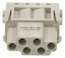 MULTICOMP PRO MP009502 HEAVY DUTY MOD, 6POS, RCPT, 16A, CRIMP