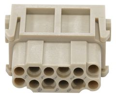 MULTICOMP PRO MP009506 HEAVY DUTY MOD, 12POS, RCPT, 10A, CRIMP