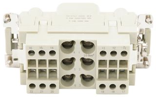 MULTICOMP PRO MP009603 HEAVY DUTY INSERT, 18+PE, PLUG, SZ 16B ROHS COMPLIANT: YES