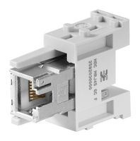 WEIDMULLER 2592030000 RJ45 MODULE, RCPT INSERT, 8POS, PLUG, 1A
