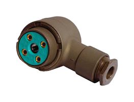 AMPHENOL INTERCONNECT INDIA M55181/1-03 MIL SPEC CIR CONN, R/A PLUG, 4POS, SLDR