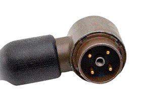 AMPHENOL INTERCONNECT INDIA M55181/3-03 MIL SPEC CIR CONN, R/A PLUG, 4POS, SLDR