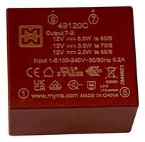 MYRRA 49120C POWER SUPPLY, AC-DC, 12V, 0.42A