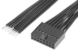 MOLEX 219659-1164 CABLE ASSY, 16P RCPT-FREE END, 600MM