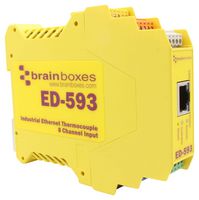 BRAINBOXES ED-593 ETHERNET - 8 THERMOCOUPLE, 2.5W, SCREW