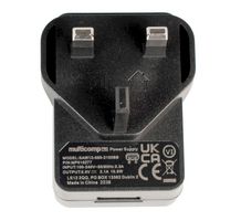 MULTICOMP PRO MP010277 POWER SUPPLY, AC-DC, 1O/P, 2.1A, 5VDC ROHS COMPLIANT: YES