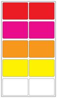 MULTICOMP PRO MP010405 LABEL, PAPER, MULTICOLOUR, 75MM X 50MM