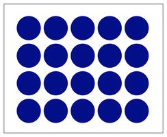 MULTICOMP PRO MP010416 LABEL, PAPER, BLUE, 25MM