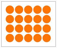 MULTICOMP PRO MP010419 LABEL, PAPER, ORANGE, 25MM