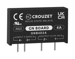 CROUZET GNB4D2A SOLID STATE RELAY, 4A, 12-275VAC, THT