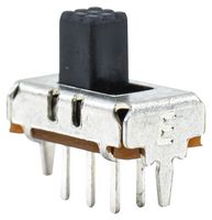 E-SWITCH EG2207 SLIDE SWITCH, DPDT, 0.2A, 30VDC, THT ROHS COMPLIANT: YES