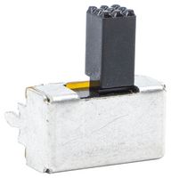 E-SWITCH EG2208A SLIDE SWITCH, DPDT, 0.2A, 30VDC, THT ROHS COMPLIANT: YES