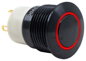 E-SWITCH PVA6LRE21131 ANTI-VANDAL SW, SPST-NO-DM, 2A/36V, GRN ROHS COMPLIANT: YES
