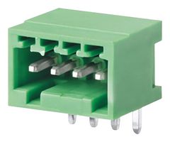 CAMDENBOSS CTBP93HC/4 TERMINAL BLOCK, R/A HEADER, 4POS, TH ROHS COMPLIANT: YES
