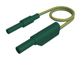 HIRSCHMANN TEST AND MEASUREMENT 934040188 TEST LEAD, 4MM PLUG-SKT, GRN/YEL, 250MM ROHS COMPLIANT: YES