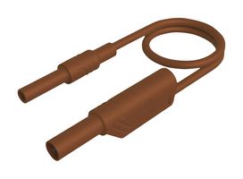 HIRSCHMANN TEST AND MEASUREMENT 934042105 TEST LEAD, 4MM PLUG TO SKT, BROWN, 1M ROHS COMPLIANT: YES