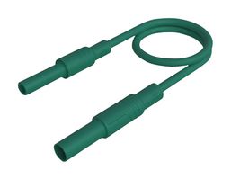 HIRSCHMANN TEST AND MEASUREMENT 934046104 TEST LEAD, 4MM PLUG TO SKT, GREEN, 1M ROHS COMPLIANT: YES
