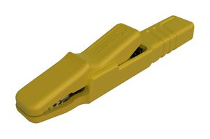 HIRSCHMANN TEST AND MEASUREMENT 932146103 CONNECTOR, CROCODILE CLIP, YELLOW, 9.5MM ROHS COMPLIANT: YES