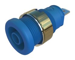 HIRSCHMANN TEST AND MEASUREMENT 972355202 CONNECTOR, 4MM SOCKET, BLUE, 25A, QC ROHS COMPLIANT: YES