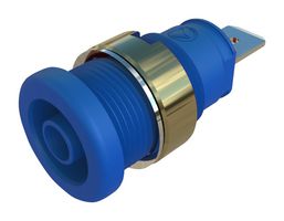 HIRSCHMANN TEST AND MEASUREMENT 972356202 CONNECTOR, 4MM SOCKET, BLUE, 32A, QC ROHS COMPLIANT: YES
