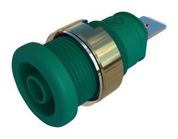 HIRSCHMANN TEST AND MEASUREMENT 972356204 CONNECTOR, 4MM SOCKET, GREEN, 32A, QC ROHS COMPLIANT: YES