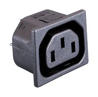 BULGIN LIMITED PX0695/20/63 CONN, IEC F OUTLET, 10A/250VAC, PANEL