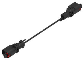 TE CONNECTIVITY 2362353-2 CABLE ASSY, 2P RCPT-RCPT, 1M