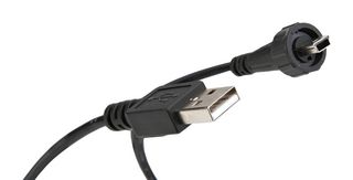 AMPHENOL CONEC 17-250031 USB CABLE, 2.0, A PLUG-MINI B PLUG, 2M ROHS COMPLIANT: YES