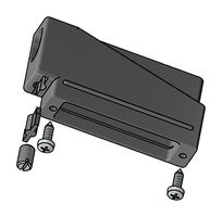 AMPHENOL CONEC 165X10389XE D SUB BACKSHELL, 180DEG, DE, NYLON 6.6 ROHS COMPLIANT: YES