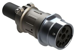AMPHENOL SINE/TUCHEL AHDBM04-24-91PR-059 CIRCULAR CONN, RCPT, 9POS, CRIMP