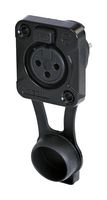 REAN RRX3F-Z-001-1 XLR CONN, RCPT, 3POS, PANEL MOUNT