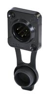 REAN RRX5M-Z-002-1 XLR CONN, PLUG, 5POS, PANEL MOUNT