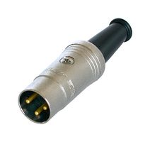 REAN NYS321G A/V CONN, DIN, PLUG, 3POS, CABLE