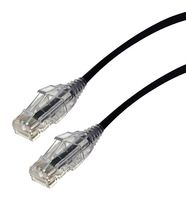 VIDEK 2994-0.75BK ENET CORD, CAT6, RJ45 PLUG-PLUG, 750MM