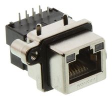 AMPHENOL COMMUNICATIONS SOLUTIONS MRJ5380M1 RJ45 CONN, R/A JACK, 8P8C, 1PORT, TH