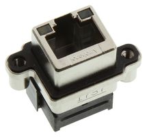 AMPHENOL COMMUNICATIONS SOLUTIONS MRJ5381M1 RJ45 CONN, R/A JACK, 8P8C, 1PORT, TH ROHS COMPLIANT: YES