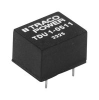 TRACO POWER TDU 1-0511 DC-DC CONVERTER, 5V, 0.2A ROHS COMPLIANT: YES