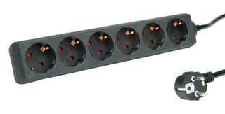 ROLINE 19.07.1073 POWER OUTLET STRIP, 250VAC, 6 OUTLET ROHS COMPLIANT: YES
