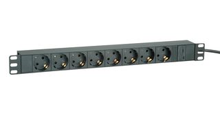 ROLINE 19.07.1623 POWER OUTLET STRIP, 10A/250VAC, 8 OUTLET ROHS COMPLIANT: YES
