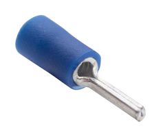MUELLER ELECTRIC BU-192120005 TERMINAL, PIN, 16-14AWG, CRIMP, BLUE