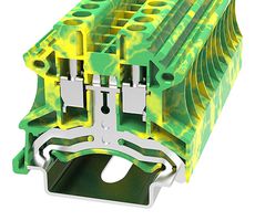 TERMINAL BLOCK, DIN RAIL, 2POS, 10AWG