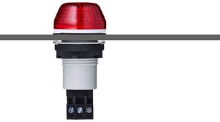 AUER SIGNAL 800502405 BEACON, FLASHING/STEADY, 24V, RED