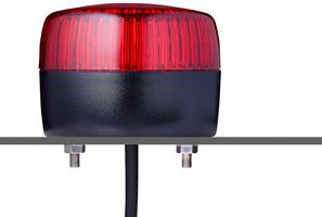 AUER SIGNAL 861512313 BEACON, MULTI STROBE, 240VAC, RED