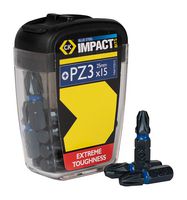 CK TOOLS T4560 PZ3D15 DRILL BIT SET, 15PIECE PACK, 25MM