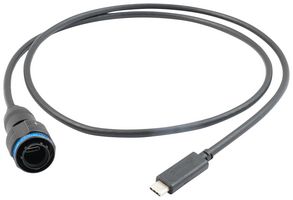 AMPHENOL SOCAPEX USB3CFTV6ZN USB CONN, 3.2 TYPE C, PLUG, 24POS, PANEL