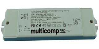 MULTICOMP PRO MP011870 LED DRIVER, CONSTANT VOLTAGE, 30W ROHS COMPLIANT: YES