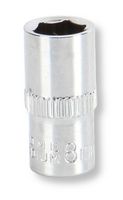 MULTICOMP PRO MP14-CRV08 SOCKET, HEX, CRV, 1/4" DRIVE, 8MM