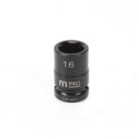 MULTICOMP PRO MP12-CRMO16 IMPACT SOCKET, 1/2" DRIVE, 16MM, 38MM L